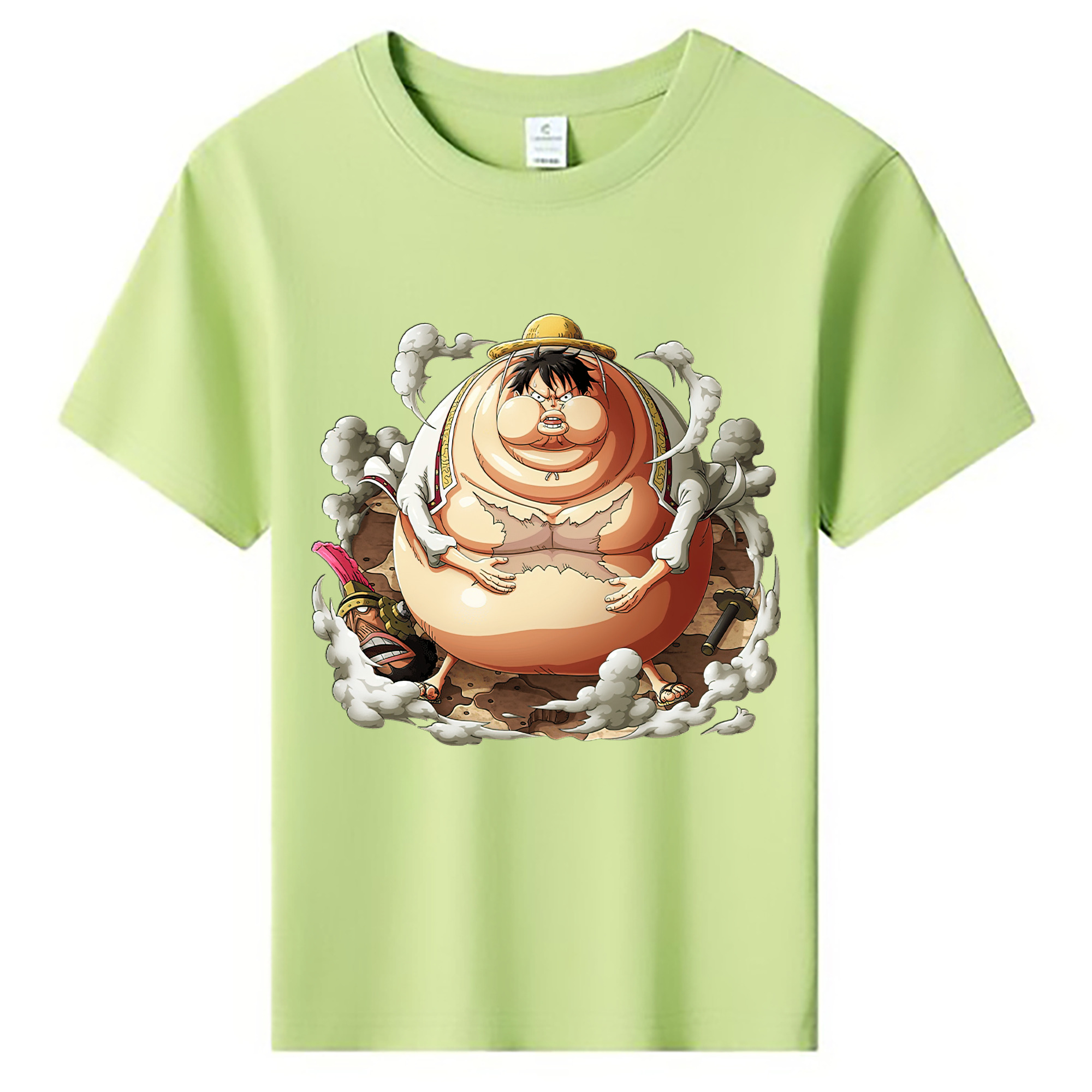 ワンピース モンキー・D・ルフィ ONE PIECE Monkey D. Luffy 綿100％キッズTシャツ（フロントプリント）